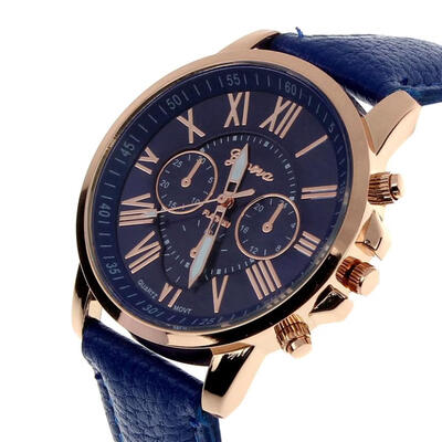 

Hot sale New Casual Watch Women Dress Watches Roman PU Leather Quartz WristWatch For Women Men relogio masculino erkek 2018 F