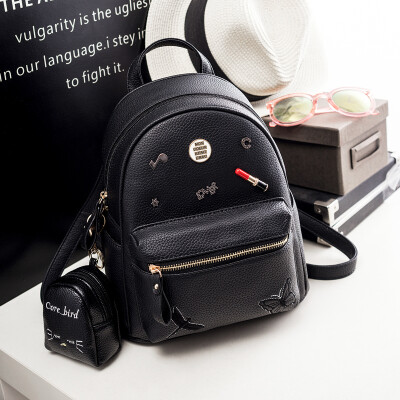 

Shoulder Bag Female Korean Edition Fashion Hundred Sets Mini Clean Backpack Students Backpack Leisure Bag