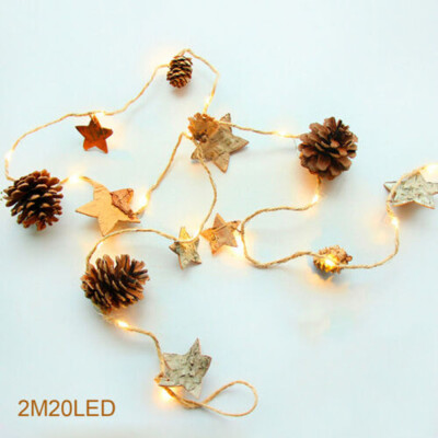 

Christmas Pine Cone String LED Light Xmas Home Party Wedding Garland Decor 22M