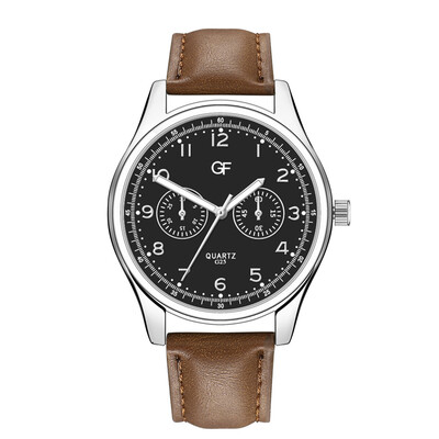 

Gobestart Hot Man Leather Watch Whatever Late Anyway Letter Watches New Pointer glow