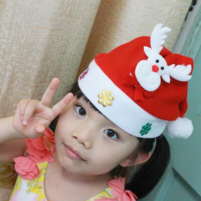 

Kid Adult Cheer Christmas Hat Children Santa Claus Reindeer Snowman Cute Cap Party Festival Decoration