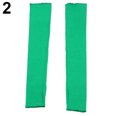 

Women Long Fingerless UV Sun Protection Driving Cover Arm Sleeves Mittens