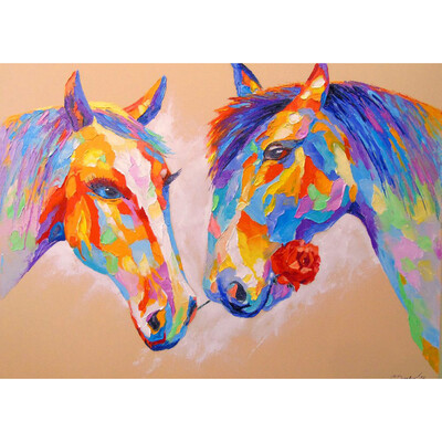 

Gobestart 5D Embroidery Paintings Rhinestone Pasted DIY Diamond Painting Cross Stitch