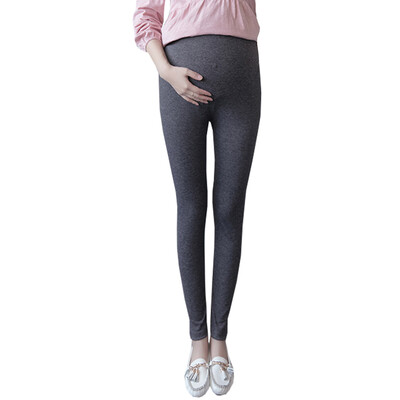 

Pregnant Women Slim Leggings Casual Maternity Solid Color High Waist Pants Pregnancy Pencil Pants Clothing