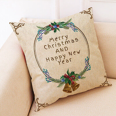 

Tailored Christmas Home Decor Cushion Cover Graffi Style Throw Pillowcase Pillow Covers