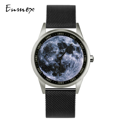 

Enmex Creative Concept Watch Stereo Moon Surface fine steel Shell Waterproof Watch