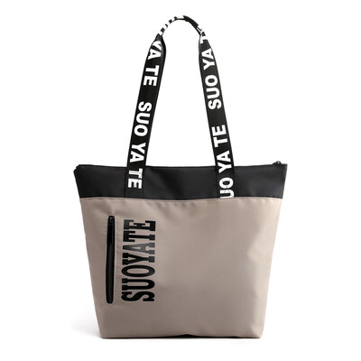 

Canvas bag ladys one-shoulder simple waterproof handbag light&large-capacity lady shopping bag ladys bag