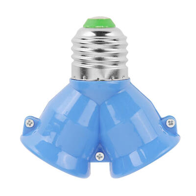 

E27 to 2E27 Lamp Holder Converter Socket Y Shape Splitter Adapter Bulb Base