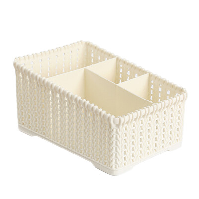 

JPGIF Office Plastic Storage Box Desktop Finishing Box Cosmetics Debris Case