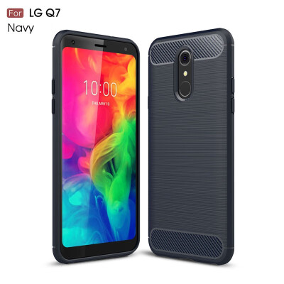 

Soft Bumper Case LG Q7 Plus Q7 Silicone TPU Cover LG Q7 LM-Q720S LM-Q727S Q725S Phone Armor Cover