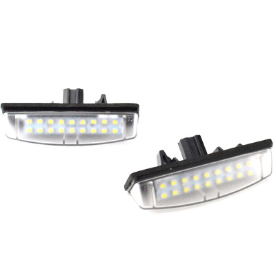 

For Toyota CamryPrius Lexus IS200IS300 1 Pair 18 LED Beads Plastic License Plate Light Car Accessory