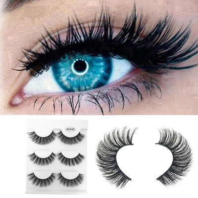 

〖Follure〗3Pair Luxury 3D False Lashes Fluffy Strip Eyelashes Long Natural Party