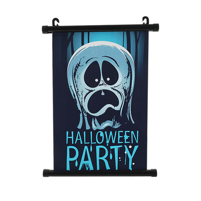 

Sweet&rro17 Helloween Horror Waterproof Wall Scroll Hanging Poster Wall Art Mural Home Room Decor