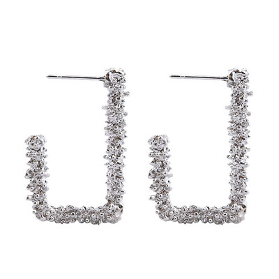 

Vintage Drop Dangle Earrings For Women Geometric ZA Metal Statement Earrings Gold Silver Color Twist Round Simple Punk Jewelry