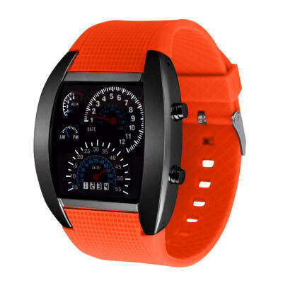 

Mens Digital Watch Stylish Dashboard Dial Wristwatch