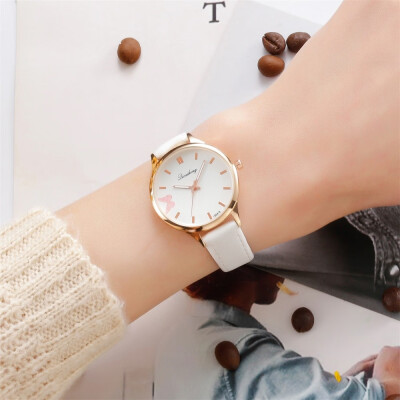 

RM Women Fashion Leather Band Analog Quartz Round Wrist Watch Watches