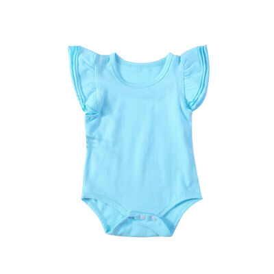 

Kid Newborn Baby Girl Boy Ruffle Romper Bodysuit Jumpsuit Outfit Summer 0-24M