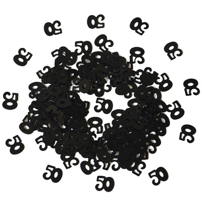 

Gobestart Black Birthday Confetti 30 40 50 60 70 80 Age Number Party Decor