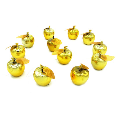 

Decoration Vogue Grateful Christmas Gift Apple Beautiful Gold-plated Christmas