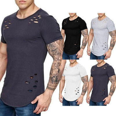 

Fashion Men&39s Slim Fit O Neck Short Sleeve Muscle Tee T-shirt Casual Tops Blouse
