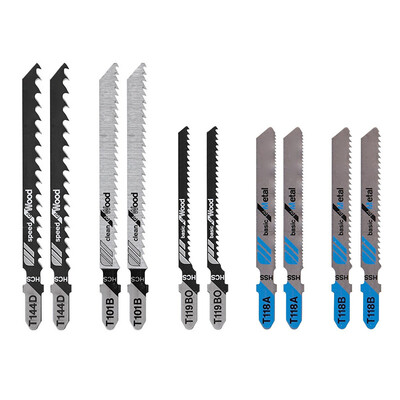 

10Pcs Jigsaw Blade for Bosch Saber Scroll Pattern Cut T-Shank Jig Saw Blades New