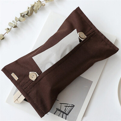 

Tissue Box Towel Papers Storage Bag Organizer Hanging Car Toilet Napkins Cover