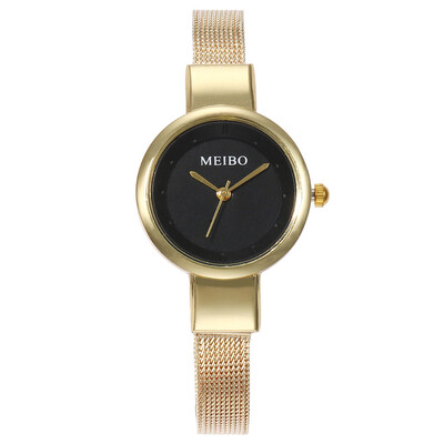 

Women Watches Rose Gold Dial Ladies Casual Quartz Wristwatch Alloy Strap High Quality Clock Relogio Feminino