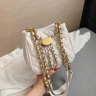 

Small bag female new Korean fashion rhombic chain bag foreign gas ladies simple shoulder Messenger bag