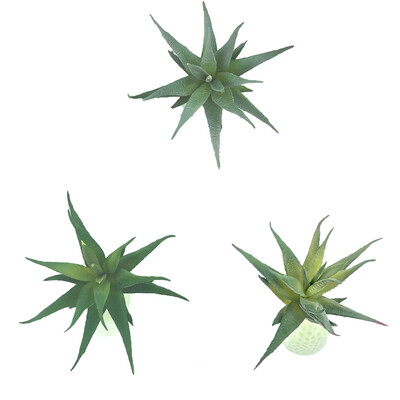 

Simulations Mini Succulents Plastic Fake Green Artificial Plants Home Bedroom Lobby Table Decorations