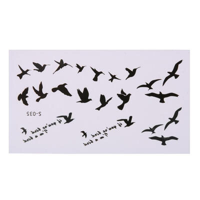 

10 Sheets Flying Birds Temporary Tattoo Stickers Waterproof Body Art Decor