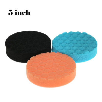 

3PCS Brand New 3" 80mm5" 125mm6" 150mm7" 180mm Car Polishing Sponge Pads Waxing Buffing Pad Foam Kit Set for Car Polisher Buffe