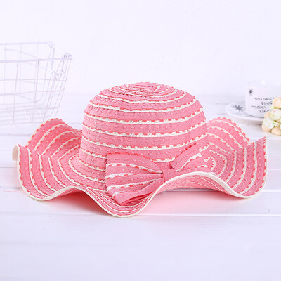 

South Korean cornice bow sun hat lotus leaf summer tide summer tide beach hat wholesale