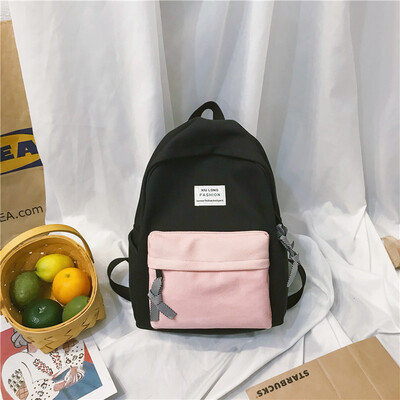

Ins schoolbag female Korean version of high school students Chaobai campus collision color Sen Department ancient Japanese backpac