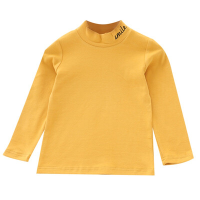 

Autumn Baby Girl Cute Long Sleeve Solid Print T-Shirts Kids Tops Shirts Casual Blouse