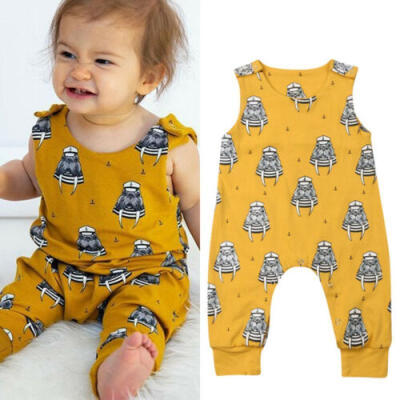 

Newborn Baby Girl Boy Clothes Cartoon Romper Bodysuit Jumpsuit Outfits Sunsuit