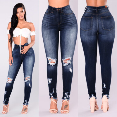 

Tailored Women Leggings New Skinny High Waist Jeans Trousers Denim Stretchy Pencil Pants