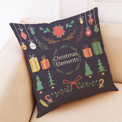 

Tailored Christmas Home Decor Cushion Cover Graffi Style Throw Pillowcase Pillow Covers