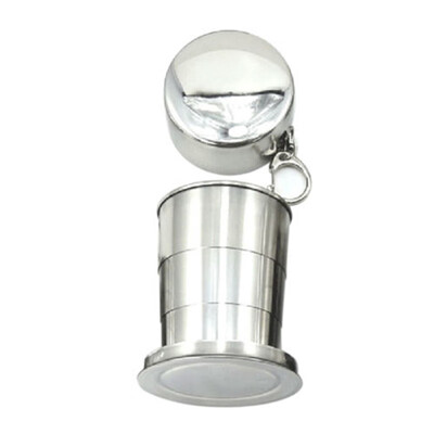 

Mini Stainless Steel Portable Outdoor Travel Folding Collapsible Cup Telescopic