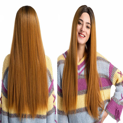 

〖Follure〗Lace Front Wigs Long Curly Woman Wig Heat Resistant Artificial HairFree Wig Cap