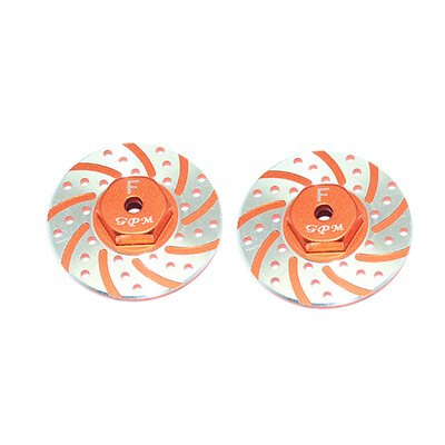 

Siaonvr GPM Racing Aluminum 2Pcs Front Brake Disc Rotor Anti Rust For AXIAL 118 RC Car