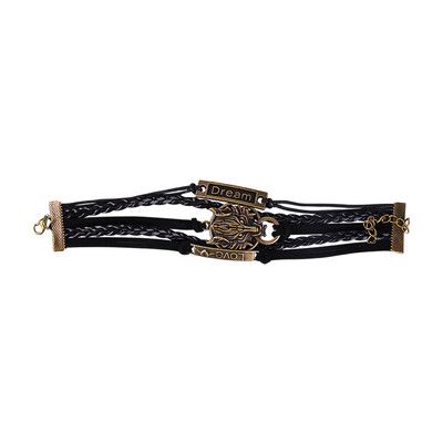 

Charm Boho Wolf Style Brown Rope Chain Bracelet Men Jewelry Bracelets