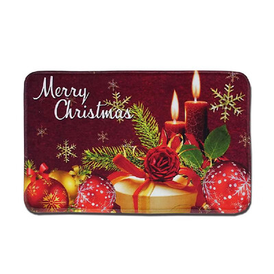 

Home Use Christmas Carpet Mat Anti-Skidding Doormat Floor Entryways Indoor Front Door Bathroom Mat Decor