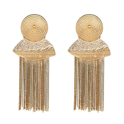 

54 Styles To Choose Fashion Statement Metal Geometric For Women Boho Dangle Gold Earrings Modern Jewelry
