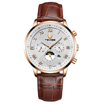 

TEVISE T846B Man Watch Big Dial Mechanical Watch Automatic Watch Skeleton Design Watch Self-Wind Mechanical Watch Automatic Wristw