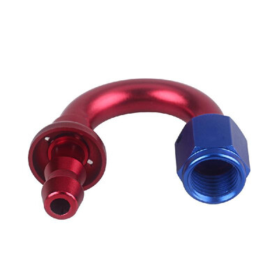

Push Lock Hose End Fitting AN4 Push-On Hose End 180 Degree
