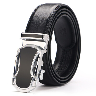 

New Mens Belts Brand Designer Belts Men High Quality Cow Genuine Leather Automatic Buckles Ratchet Belts For Men