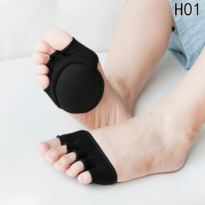 

New Dispensing Comfortable Full Silicone invisible Sweat The Dispensing finger Heels Half Simple Before Five Fingers Socks