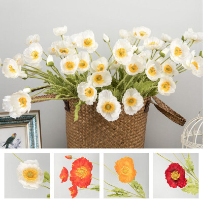 

Artificial 4 Heads Bunch Daffodil Flower Home Garden Bridal Wedding Decoration