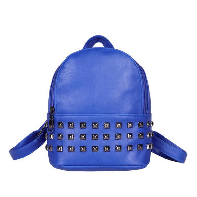 

Fashion Rivet Backpack Women PU Leather Casual Girls Shoulder Schoolbags