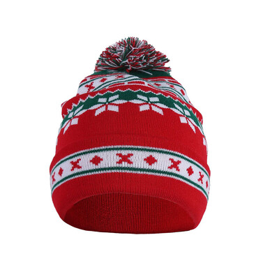 

Santa Claus Beanie Autumn Winter Christmas Men Women Girls Pom Pom Knit Hat Cap Running Beanie Thermal Retention Headwear